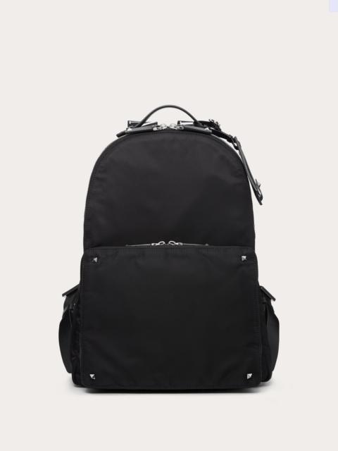 Valentino NYLON BACKPACK WITH VLTN RIBBON STRAPS