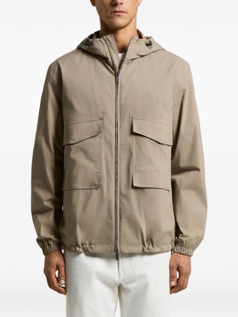 PESERICO hooded pocket jacket