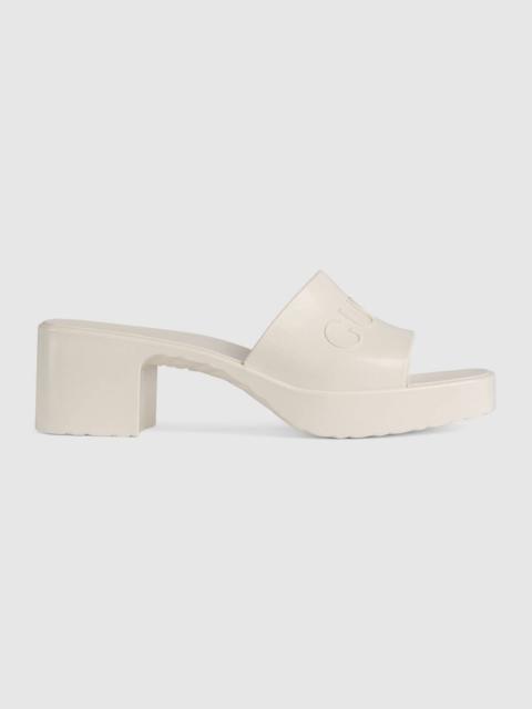 GUCCI Women's rubber slide sandal