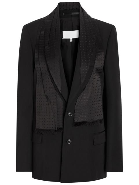 Maison Margiela Maison Margiela Layered Silk and Wool Blazer