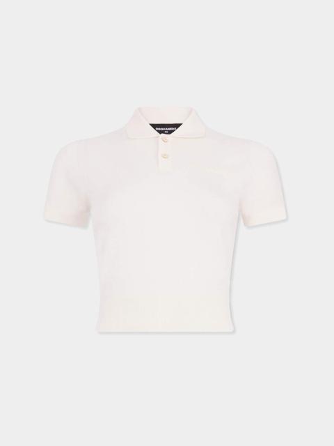 DSQUARED2 CROPPED KNIT POLO