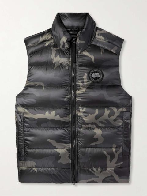 Crofton Camouflage-Print Quilted Nylon-Ripstop Down Gilet