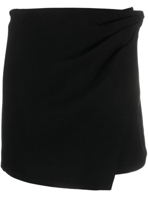 SIMKHAI crystal-embellished asymmetric miniskirt