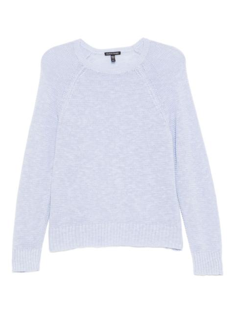 EILEEN FISHER slub crew-neck top