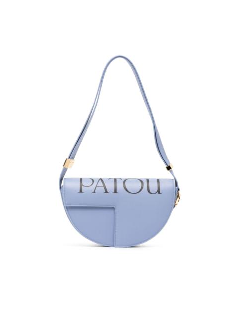 PATOU logo-print leather shoulder bag