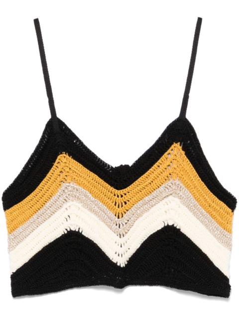 forte_forte crochet-knit crop top