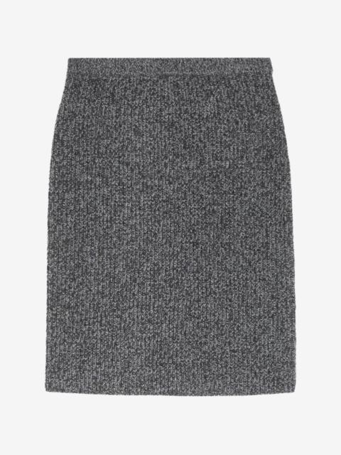Aspesi marl-knit pencil mini skirt