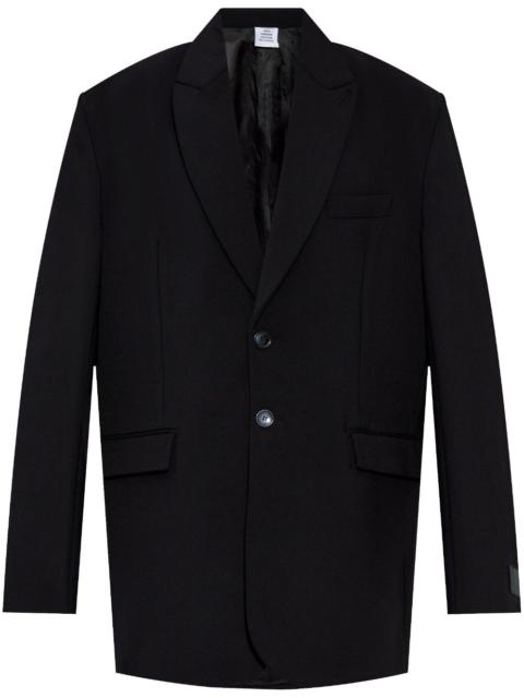 VETEMENTS wool single-breasted jacket