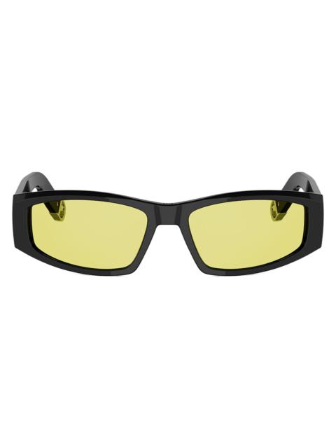 Dior Men's DiorSymbol S1I 59MM Geometric Sunglasses - Black Brown