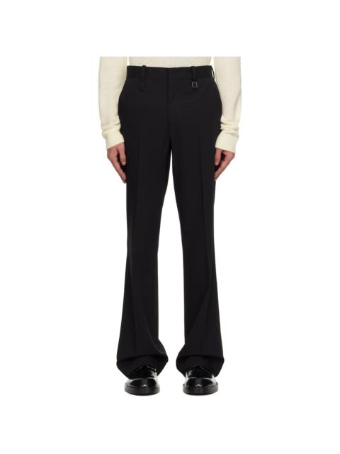 Wooyoungmi Black Wool Straight Pants