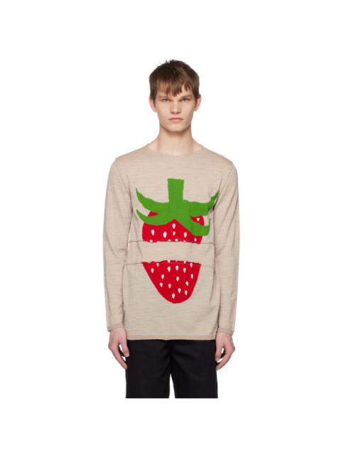 Comme des Garçons SHIRT Beige Brett Westfall Edition Sweater