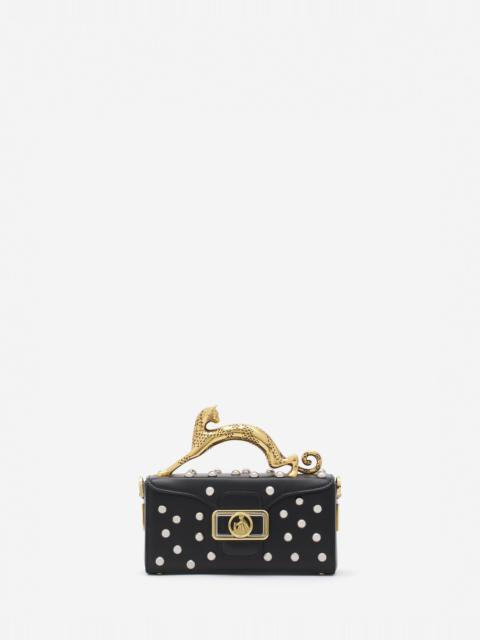 Lanvin STUDDED LEATHER NANO PENCIL CAT BAG