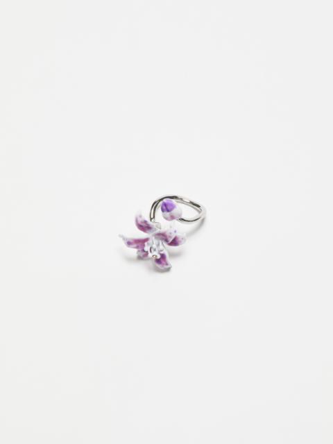Acne Studios Flower ring - Silver/light purple