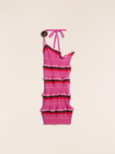 JACQUEMUS Concha bead-embellished striped top, matchesfashion