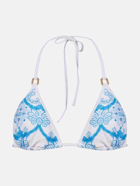 MELISSA ODABASH Malta printed bikini top