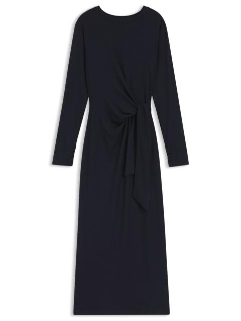BOSS STRETCH-JERSEY DRESS WITH KNOTTED WAIST DETAIL