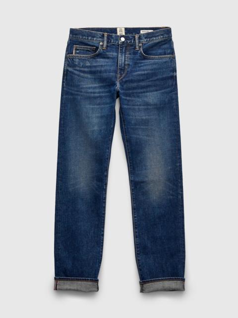 HIROSHI KATO "Nikki" 14oz Washed Indigo Stretch Selvedge Denim - Hammer Straight