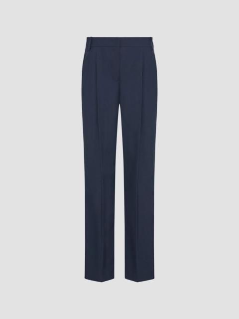 Another Tomorrow Women's Peg Trouser - Navy