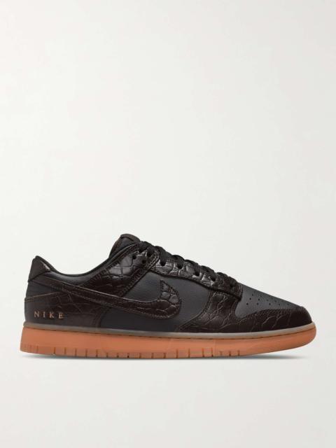 Nike Dunk Low SE Croc-Effect and Leather Sneakers