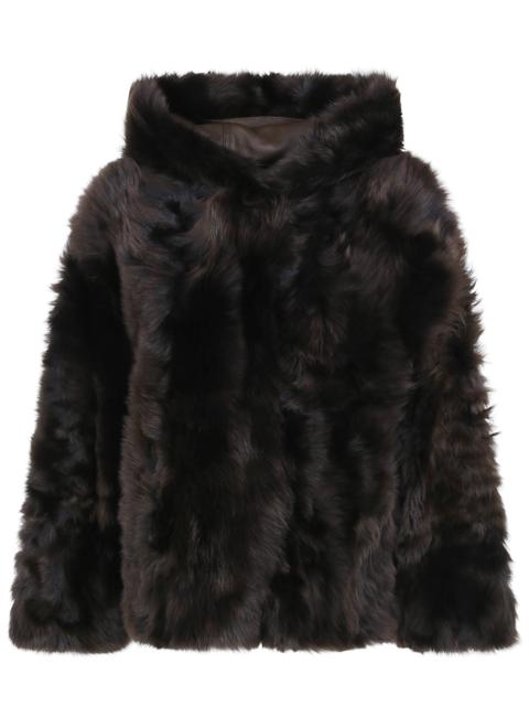 Yves Salomon Leather Jacket "62 Cm Jacket"