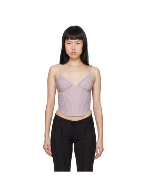 MISBHV Purple Corset Tank Top