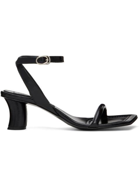 REIKE NEN Black Patent Heeled Sandals