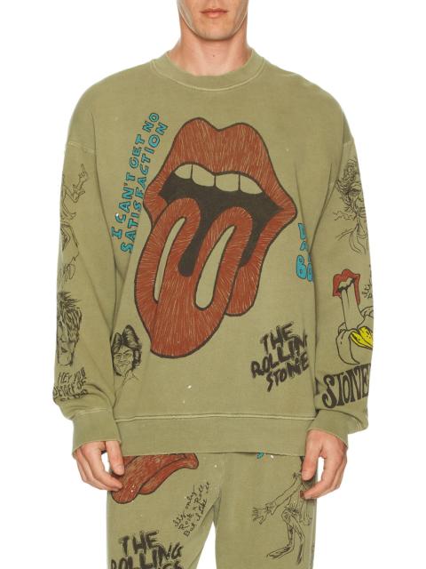 MadeWorn Rolling Stones Sketch Classic Crew Sweatshirt
