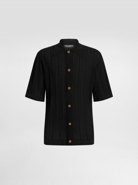 Dolce & Gabbana Perforated cotton shirt