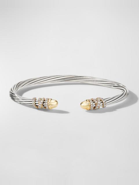 DAVID YURMAN 4mm Helena Cabochon Tip Bracelet with Diamonds