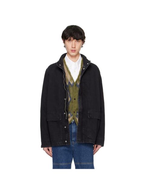 Black Fatigue Denim Jacket