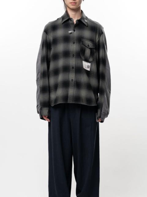 Maison MIHARAYASUHIRO Front Back Combined Check Shirt