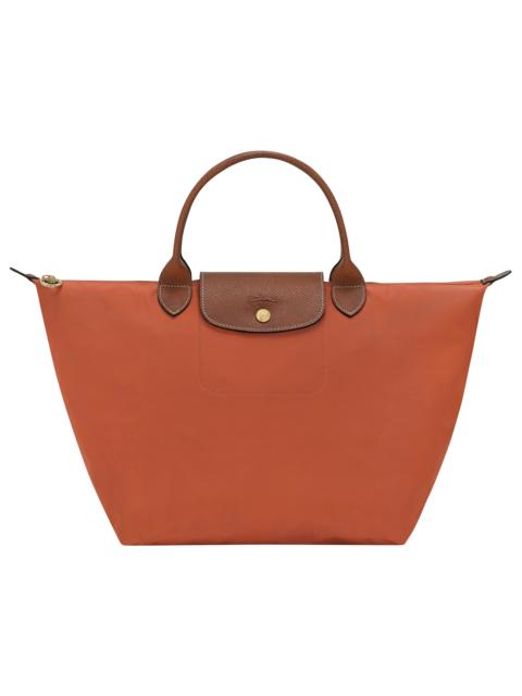 Le Pliage Original M Handbag Brick - Recycled canvas