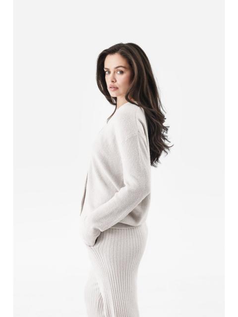 FREE PEOPLE Sunday Citizen Cloud Cool Oversized Ribbed Buttoned Cardigan