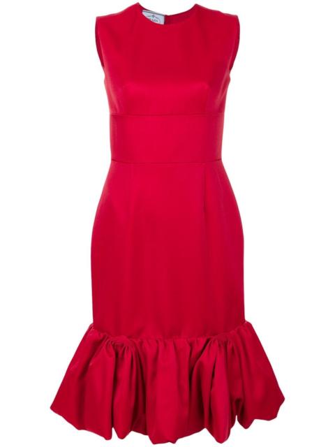 Prada tulip shape gathered detail dress