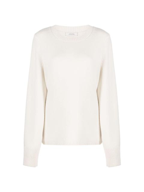 crew-neck cashmere jumper