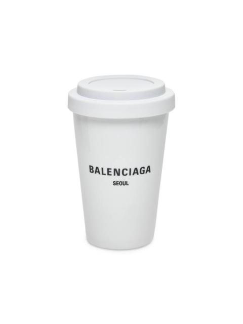 BALENCIAGA Cities Seoul Coffee Cup in White