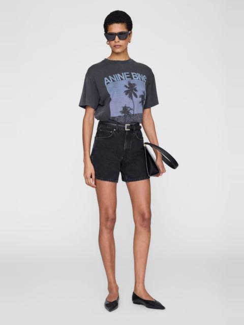 ANINE BING Cade Tee Palms - Washed Grey