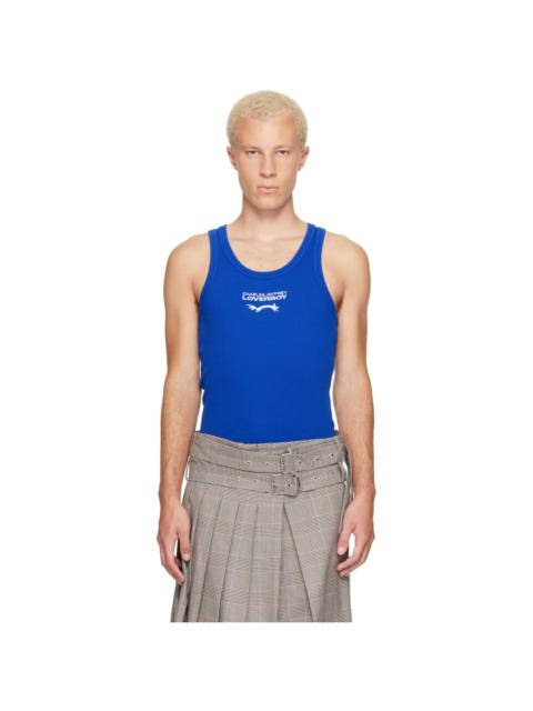 CHARLES JEFFREY LOVERBOY Blue Clash of Clans Edition Logo Tank Top