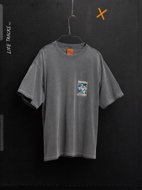 Nudie Jeans Koffe T-Shirt LifeTracks III Antracite