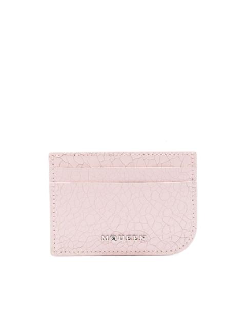 Alexander McQueen cracked-effect cardholder