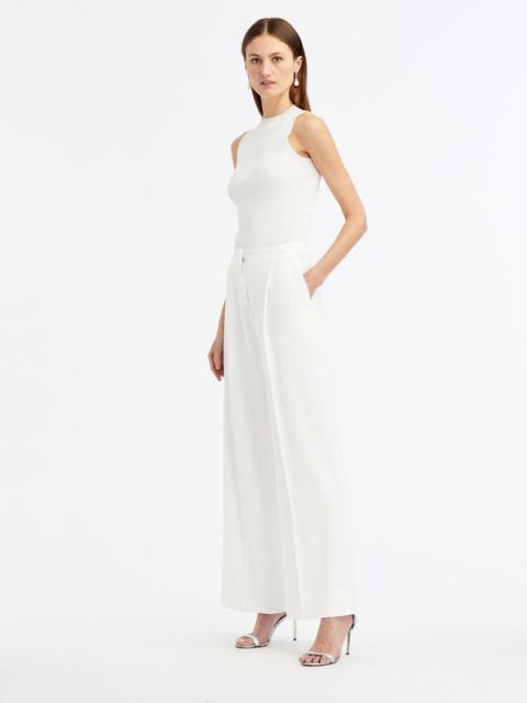 Oscar de la Renta HIGH WAISTED WIDE LEG PANTS