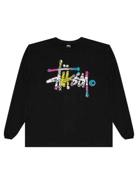 Stussy Gear Script Tee Long-Sleeve 'Black'