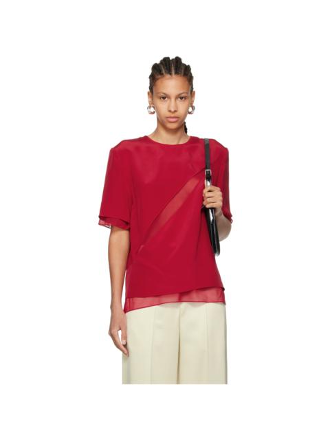 PETER DO Red Slash T-shirt