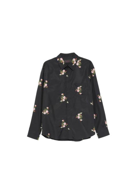 Simone Rocha CLASSIC CONCEALED BUTTON SHIRT - BLACK