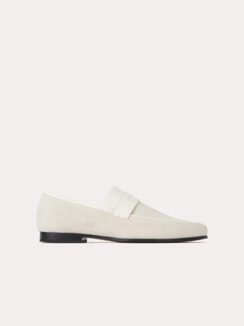 Totême The canvas penny loafer beige
