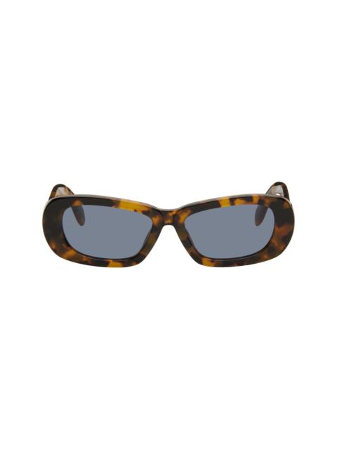 Palm Angels Brown Dana Sunglasses