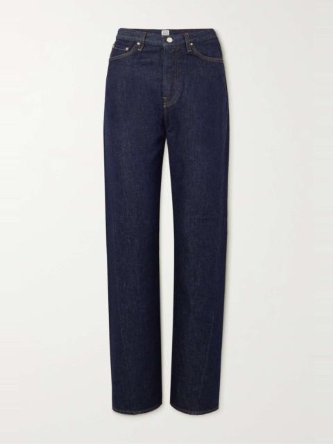 Twisted Seam high-rise straight-leg organic jeans