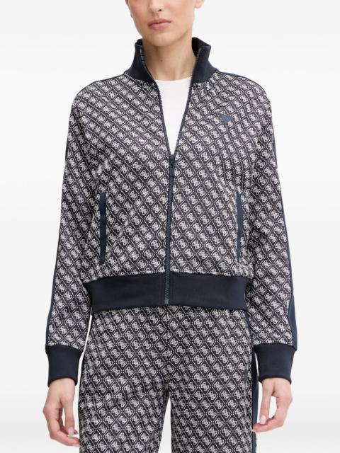 GUESS USA patterned zip-up sweatshirt