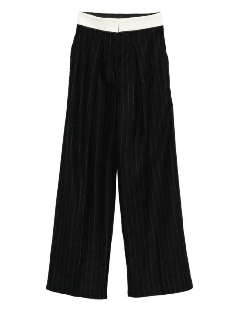 forte_forte pinstripe wide-leg trousers