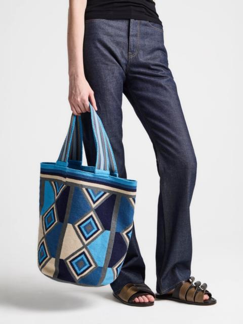 JW Anderson LA MOCHIA WAYUU MOCHILA IN BLUE & MULTI